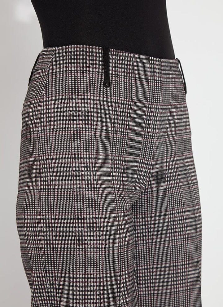 Lysse Livia Crop Pant in stretch fabric, featuring a slim fit and cropped length, styled as comfortable women's bottoms.