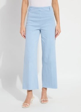 Lysse Erin Antique Wide Leg Jean, stylish denim bottoms with a vintage-inspired wash and wide-leg fit, shown on a model.