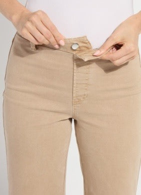 Lysse Iris 30.5-inch wide-leg jeans, casual denim bottoms with a relaxed fit and classic five-pocket design.
