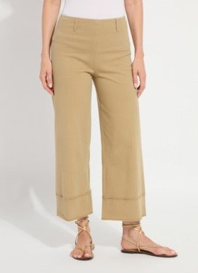 Lysse Margo 26-inch crop jean bottoms with classic denim wash and rolled hem, stylish and comfortable for casual wear.