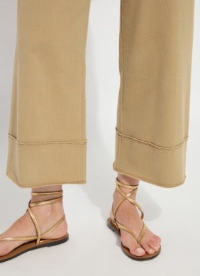 Lysse Margo 26-inch crop jeans for women, stylish denim bottoms with a cropped fit and classic blue wash.