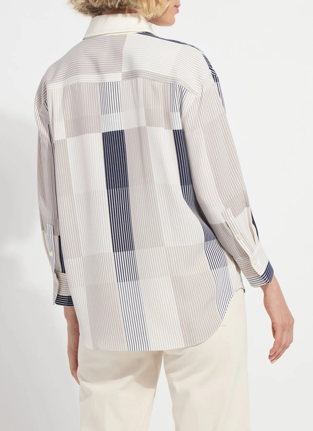 Lysse Jessica 3/4 sleeve shirt in a soft fabric, featuring a classic fit and stylish design, perfect for casual or office wear.