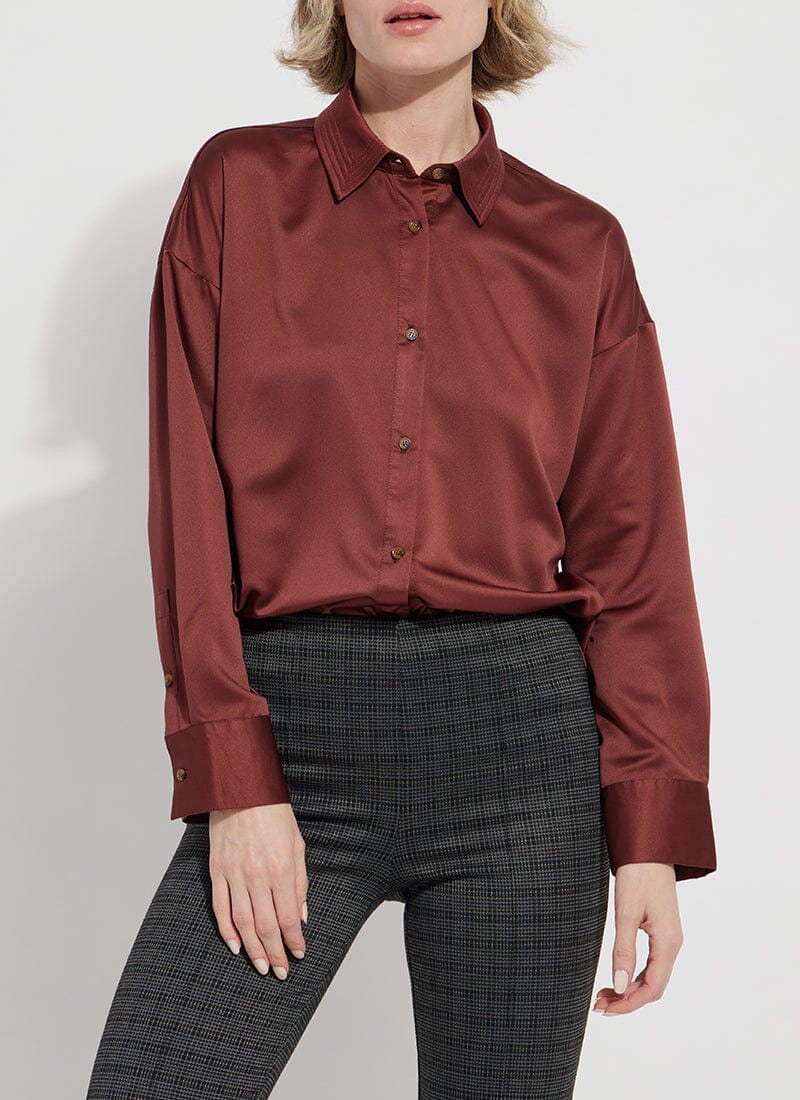 Lysse Kristin stitched shirt in a stylish tops design, featuring detailed stitching and a comfortable fit.