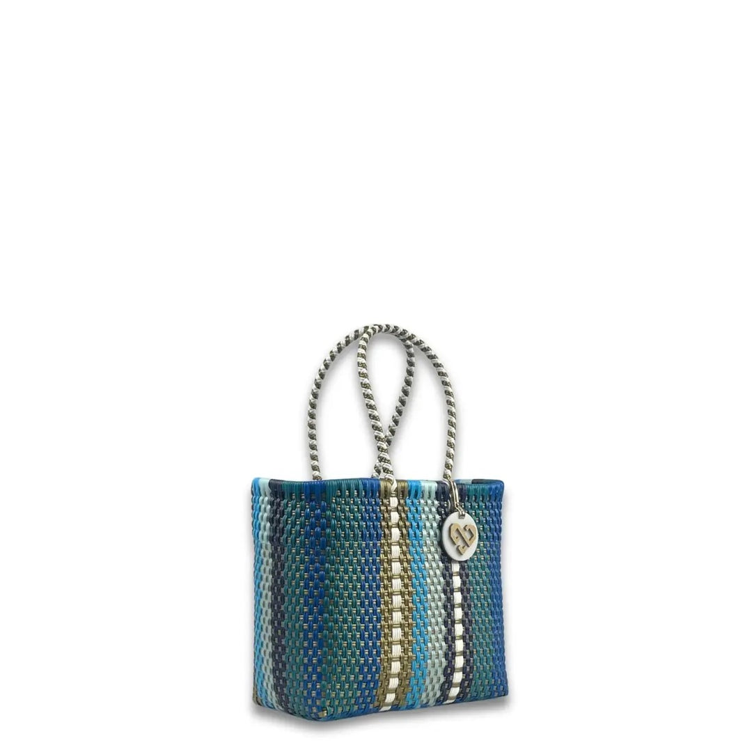 Maria Victoria Billy Jeans Upcycle Tote bag made from repurposed denim, featuring durable handles and a trendy distressed finish.