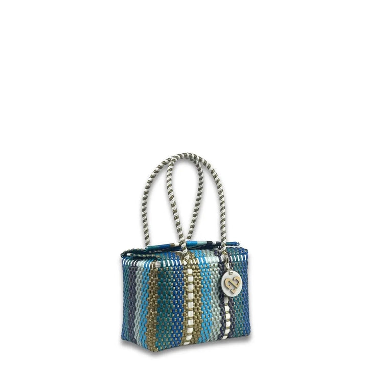 Maria Victoria Billy Jeans Upcycle Tote bag crafted from recycled denim, featuring durable shoulder straps and eco-friendly design.