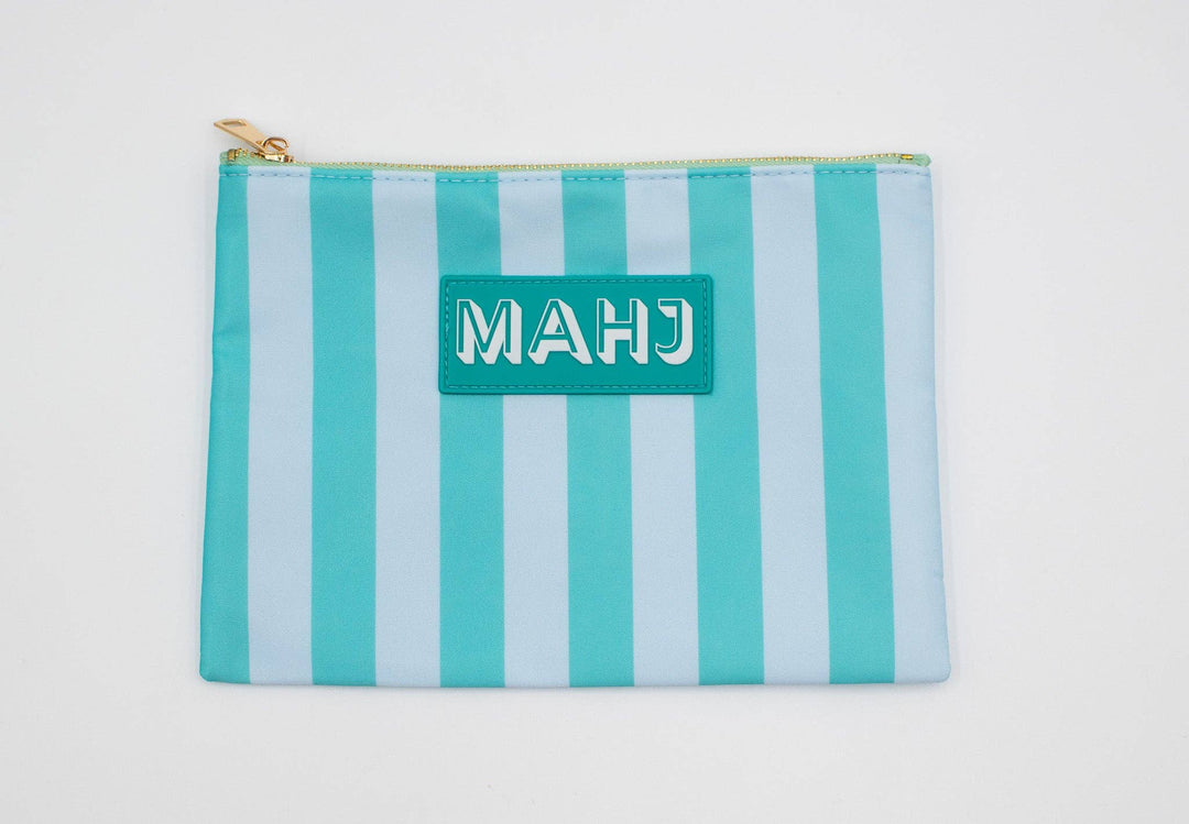 My Fair Mahjong gift bag with colorful Mahjong card and accessory illustrations, designed for storing Mahjong game items.