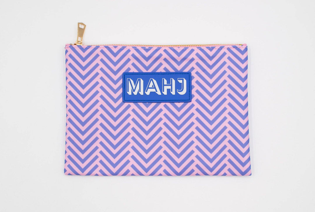 My Fair Mahjong Mahjong card and accessory bag with colorful design, ideal for storing playing cards and small gaming accessories.