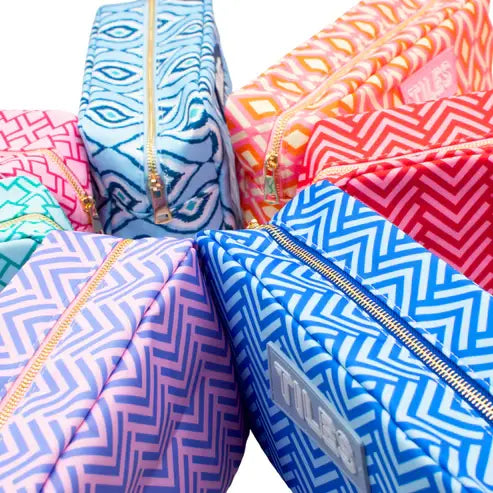 My Fair Mahjong gift bag with colorful tile designs, perfect for storing or presenting Mahjong tiles.