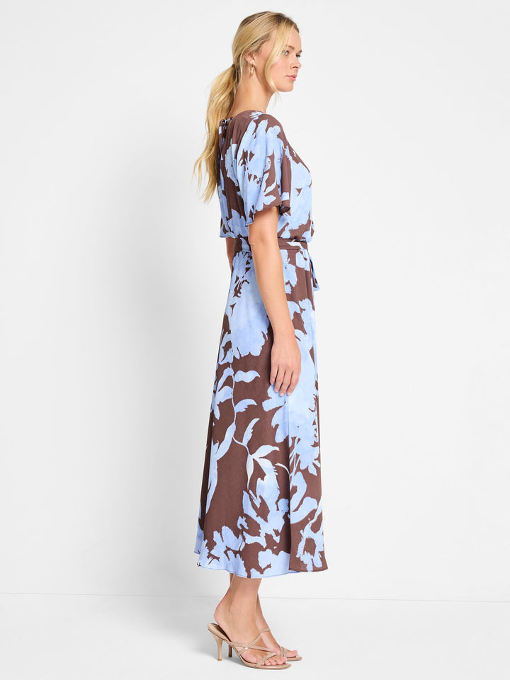 Nic & Zoe Cloud Blossom Brooke Dress featuring a floral print, lightweight fabric, and feminine silhouette.