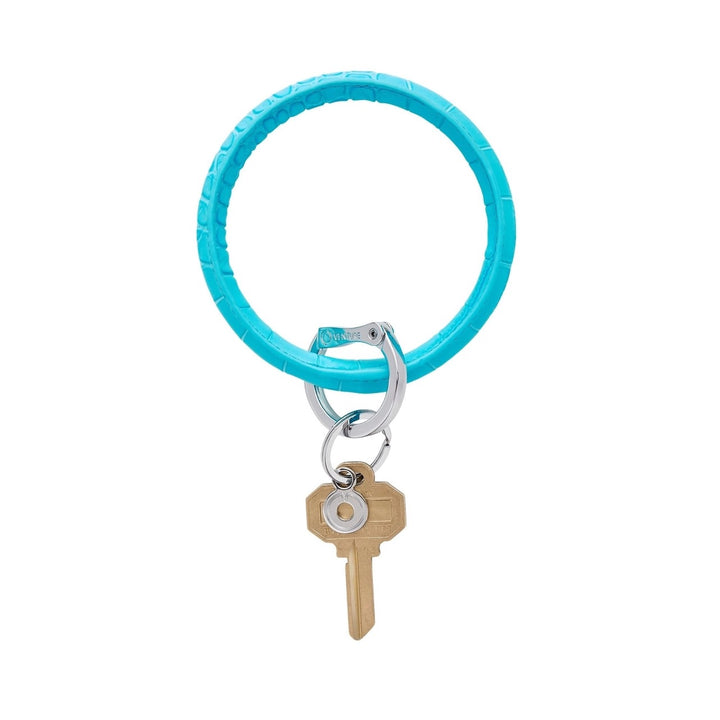 O-venture leather key ring with a sleek "O" ring design, perfect for gifts and everyday use.