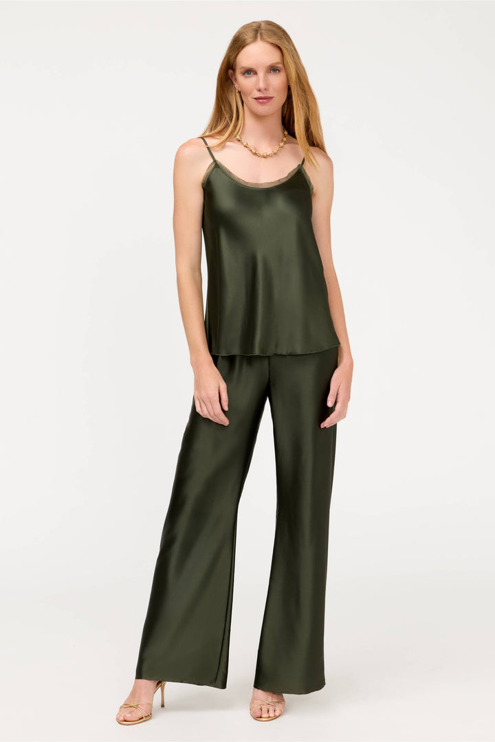 Olivine Essentials silk cami top by Johnny Was featuring a smooth, elegant fabric with adjustable straps and a relaxed fit.
