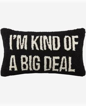 Decorative Big Deal Pillow from Peking Handicraft, INC with vibrant, colorful fabric and plush filling, ideal for home decor.