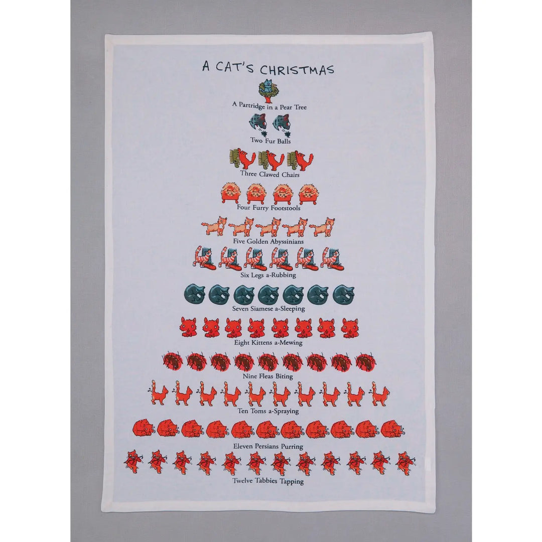 Christmas-themed dish towel from Peking Handicraft, INC featuring festive holiday patterns and vibrant colors for home decor.