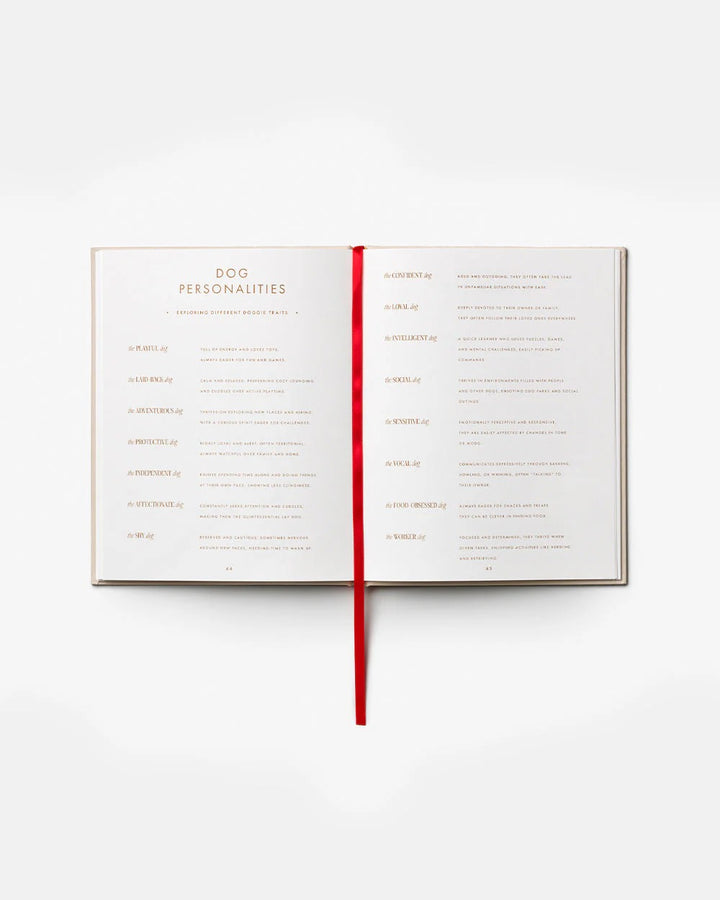 Printworks A Dog's Life journal, a gift book with dog-themed illustrations and pages for notes and reflections.