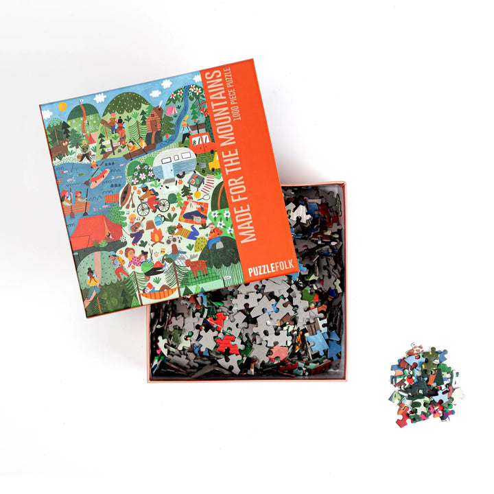 Made for the Mountains Puzzle by Puzzlefolk, featuring a scenic mountain landscape design, perfect as a gift.