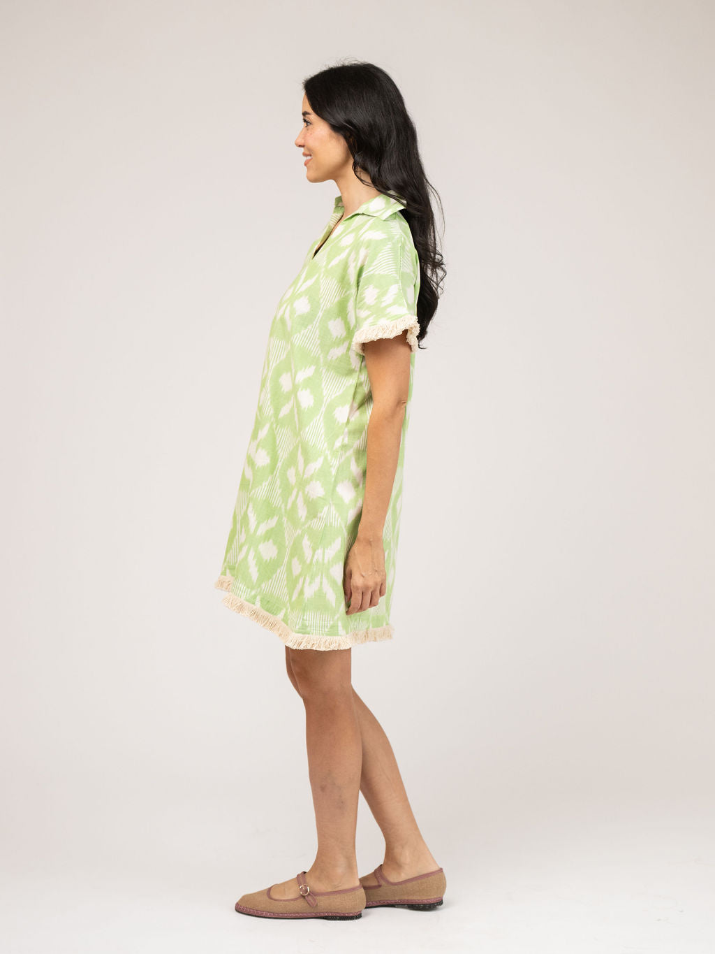 Beach Tunic | Lime Ikat