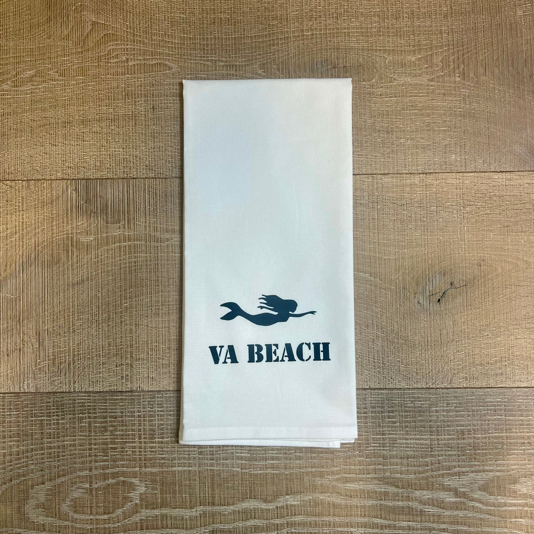 Rustic Marlin local dish towels with colorful, printed designs, perfect for gift-giving and kitchen decor.