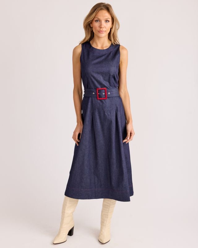 Camille Ink Blue Dress by Sedge