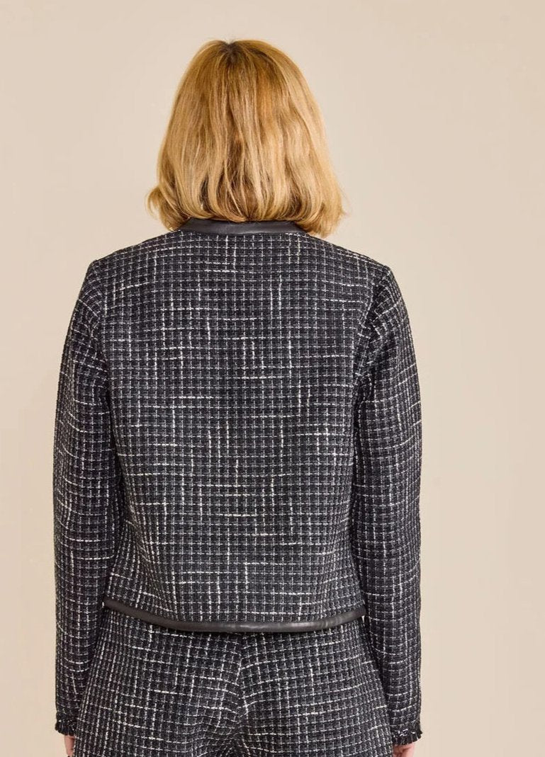 Sedge Coco Jacket, stylish tops with a fitted design, shown in a natural pose with details of the fabric and collar.