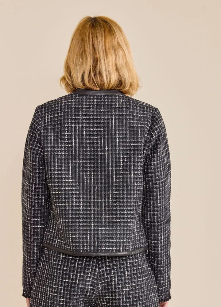 Sedge Coco Jacket, stylish tops with a fitted design, shown in a natural pose with details of the fabric and collar.