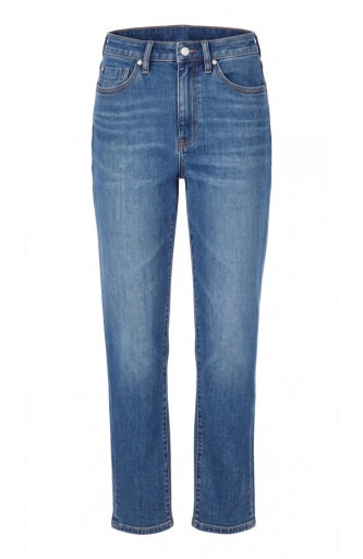 Liverpool Jeans Rowan Slim 29-inch inseam bottoms showing fitted denim with a classic five-pocket design and light wash.
