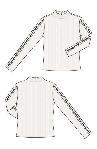 Cream with Black