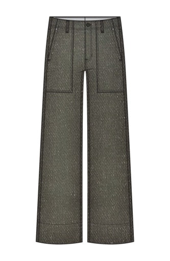 Liverpool Jeans utility relaxed straight bottoms with a 28-inch inseam, featuring a comfortable fit and casual style.