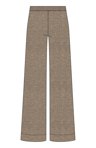 Liverpool Jeans pleated knit wide-leg pants, stylish bottoms with a relaxed fit and flowing silhouette, displayed on a neutral background.