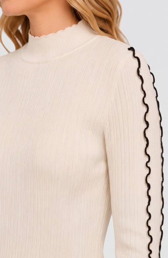 Cream with Black