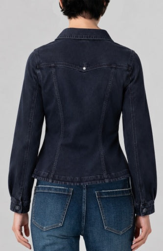 Liverpool Jeans patch pocket fitted jacket, stylish tops with front patch pockets, tailored fit, perfect for casual or semi-formal wear.