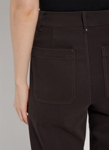 Erin Wide Leg Denim - Double Espresso - 6