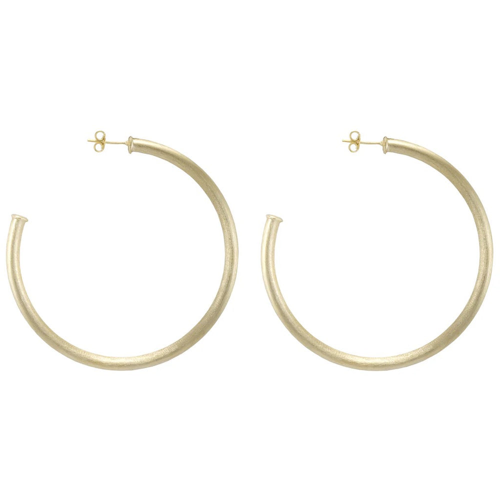 Sheila Fajl Everybody's Favorite Hoops earrings, stylish accessory with gold-tone hoops, showcasing elegant jewelry design.