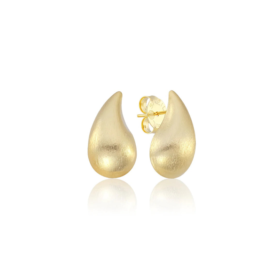 Sheila Fajl small droplet stud earrings with sleek, minimalist design, perfect for subtle everyday accessories.