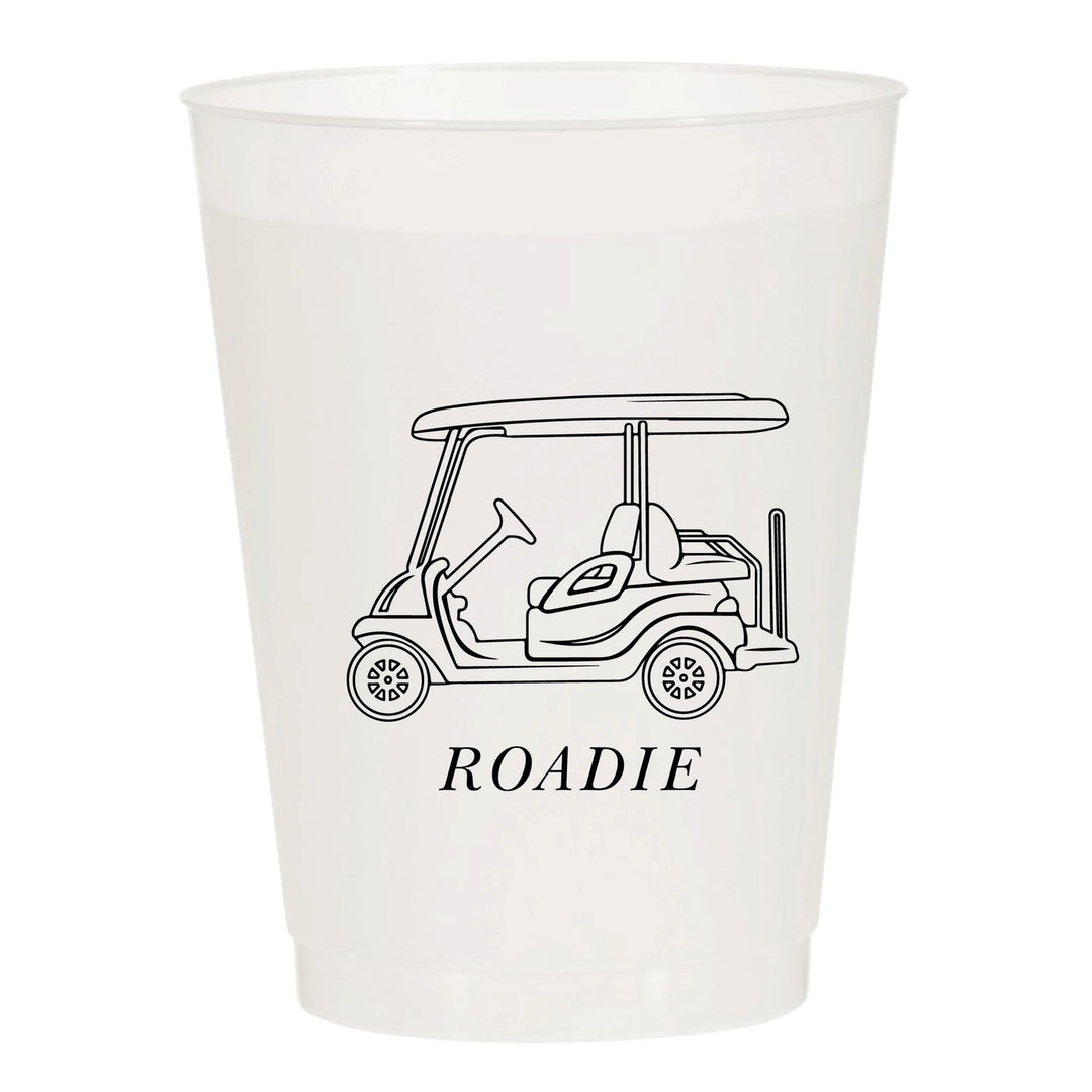 Set of six frosted glass cups from Sip sip Hooray, showcasing opaque, elegant drinking glasses for home use.