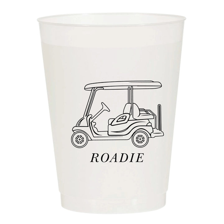 Set of six frosted glass cups from Sip sip Hooray, showcasing opaque, elegant drinking glasses for home use.