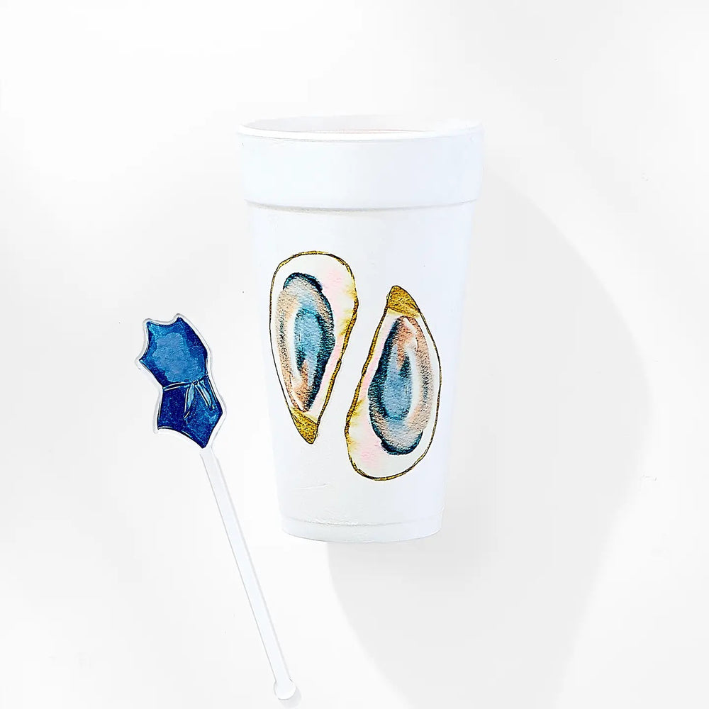 Clear acrylic stir sticks for home use by Sip Sip Hooray, shown in a close-up image with a sleek, transparent design.