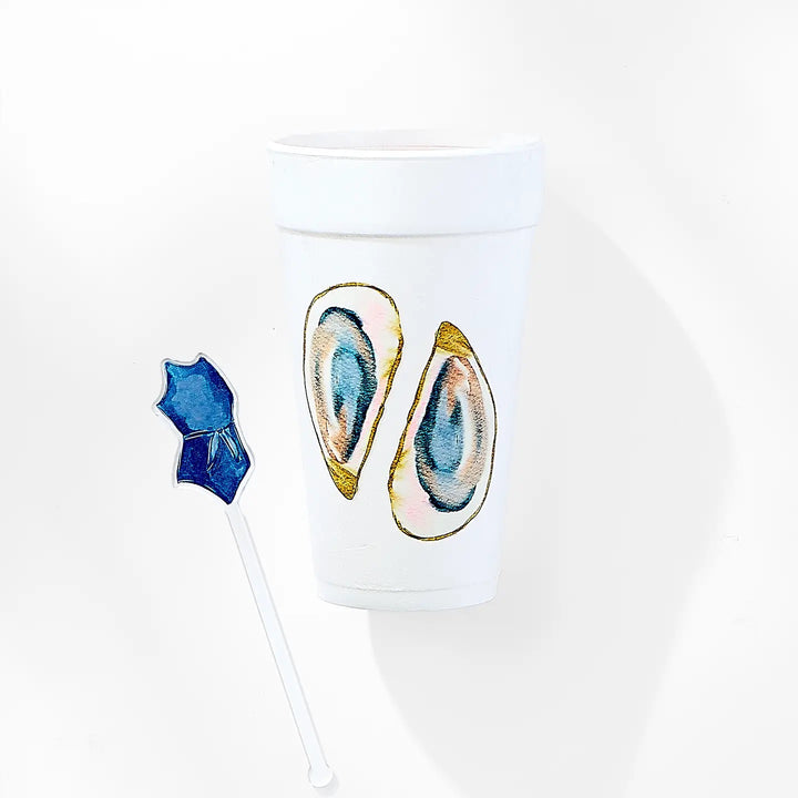 Clear acrylic stir sticks for home use by Sip Sip Hooray, shown in a close-up image with a sleek, transparent design.
