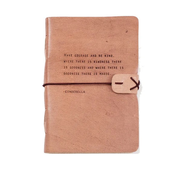 Handcrafted artisan leather journal by Sugarboo Designs, featuring a rustic cover and lined pages for writing and note-taking.