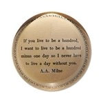 Round paperweight from Sugarboo Designs with a 4x4 inch size, ideal as a decorative gift or desk accessory.