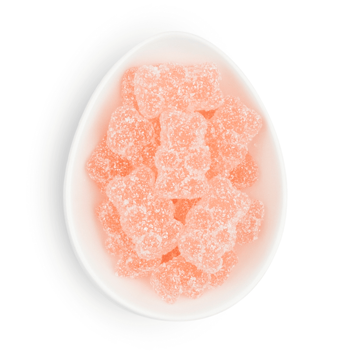 Small Sparkling Rosé Bears by Sugarfina, colorful gummy candies with sparkling rosé flavor in a gift box.