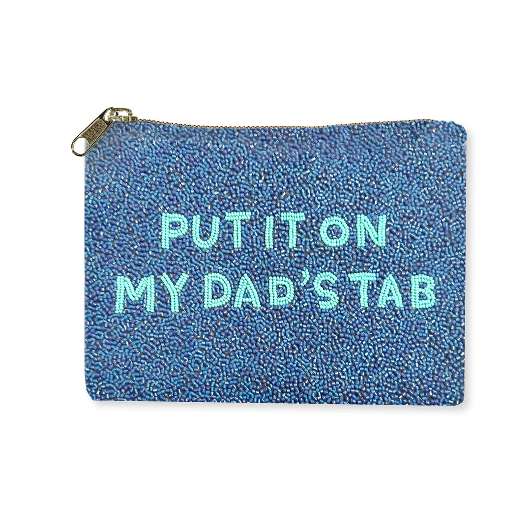 Toss Designs Put it on Dad's Tab Coin Purse in accessories, featuring a compact, stylish coin purse with a tab closure and colorful design.