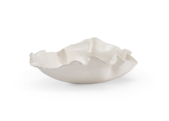 Textured ceramic bowl from Wildwood Home's Freeform Textured collection, showcasing its organic shape and intricate surface details.