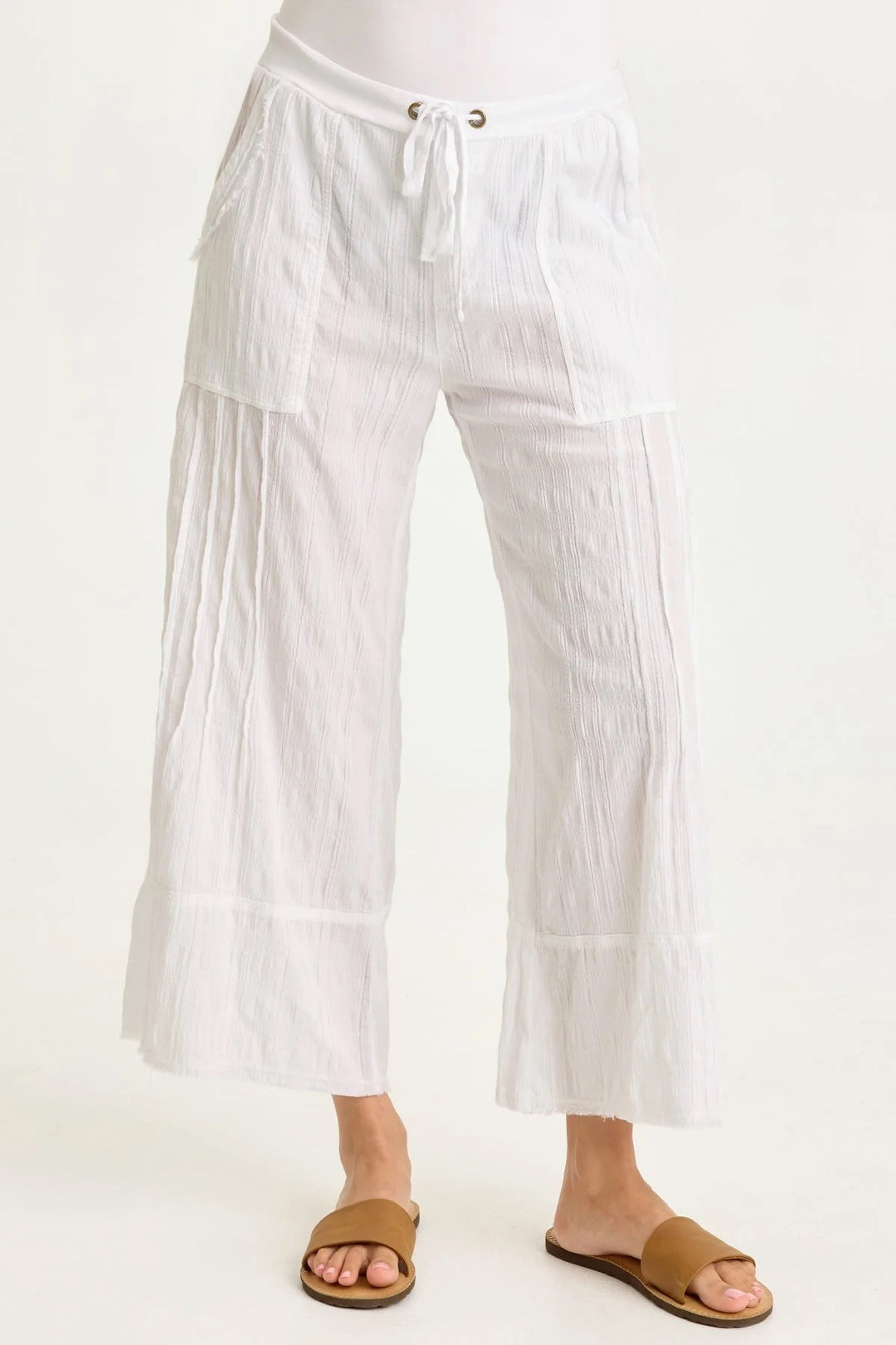 XCVI Doyen Crop Pant, stylish women’s bottoms featuring a comfortable cropped fit and versatile design, shown in the image.