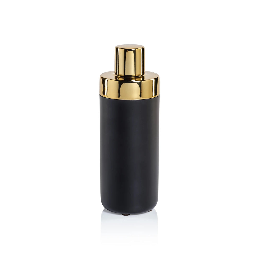 Gold Zodax Mixologist Cocktail Shaker for home use, featuring a sleek metallic design and sturdy construction.