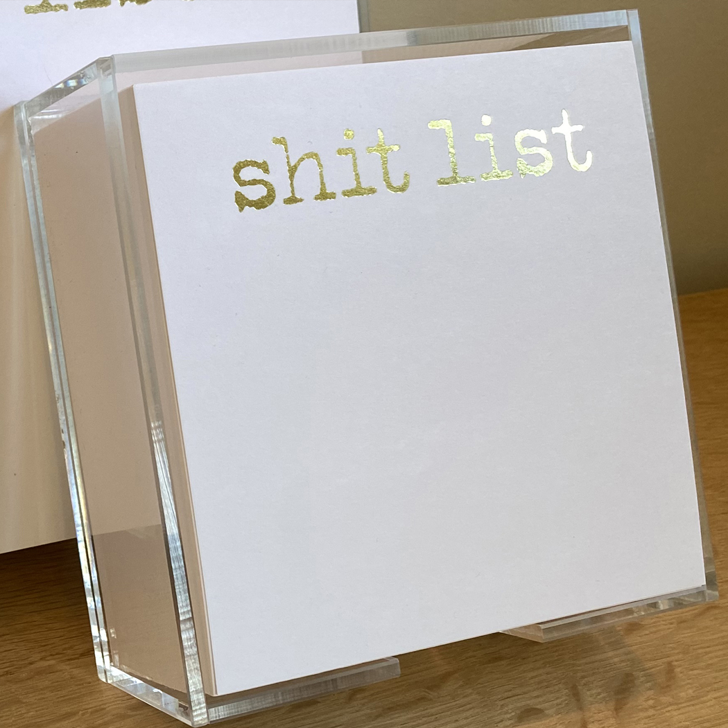 Gold Foil Shit List - sm square