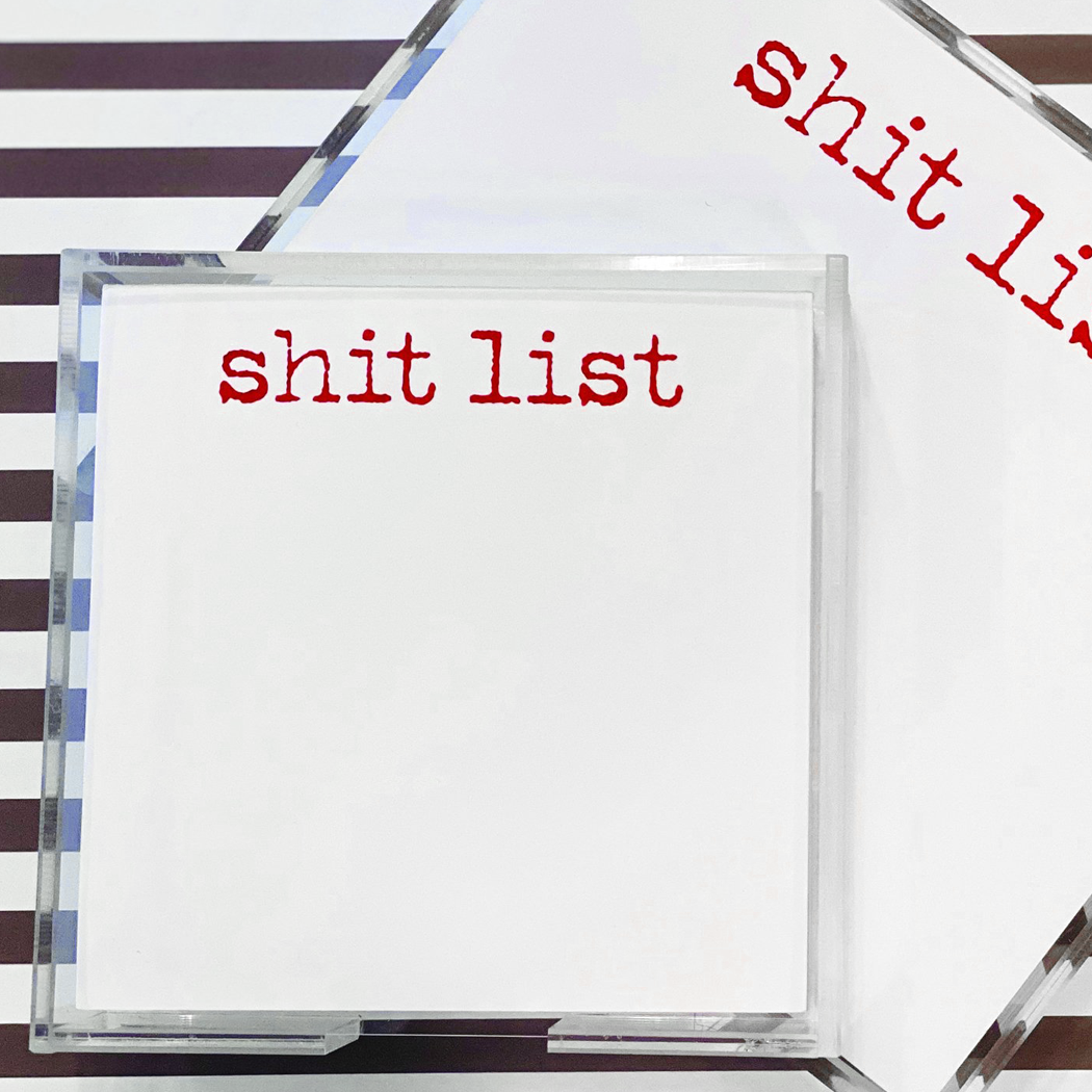 Small Shit List - red