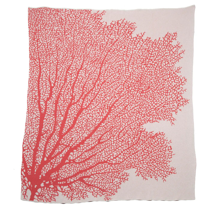 Coral throw