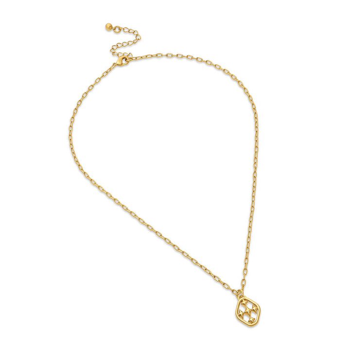 Gracewear Collection Shield petite necklace featuring a delicate pendant on a fine chain, styled as elegant jewelry accessory.